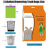 TYBONDER 2.6-6 4 5 Color(80Counts) Small Trash Bags Gallon Thicken Drawstring Trash Bags Gallon Extra Strong Small