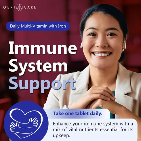 Tablets,100 Count (Pack 1) GeriCare One-Daily Multi-Vitamin with Iron