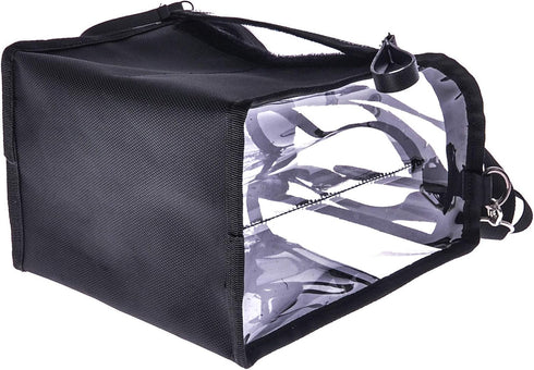 Trave Medium Makeup Brush Buddy - Cosmetic Kits Storage Organizer Bag with 4 Dividers & Shoulder Straps