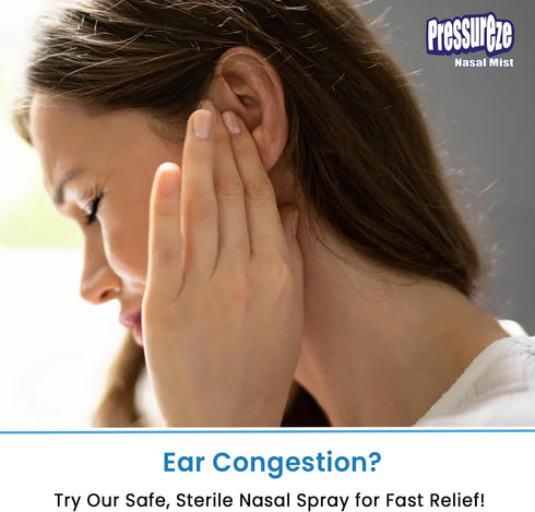 Nasal Spray - Natural, Preservative-Free, Sterile, Fast Relief for Sinus Congestion, 130 Sprays, 18 ml