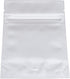 HANSER Smell Proof Odorless Mylar Resealable Foil Pouch Bags with Clear Window, Stand Up Bottom, Airtight, Matte White,