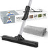MR.SIGA 3 in 1 Pet Hair Removal Rubber Broom with Built-in Squeegee, 61 inch Adjustable Handle