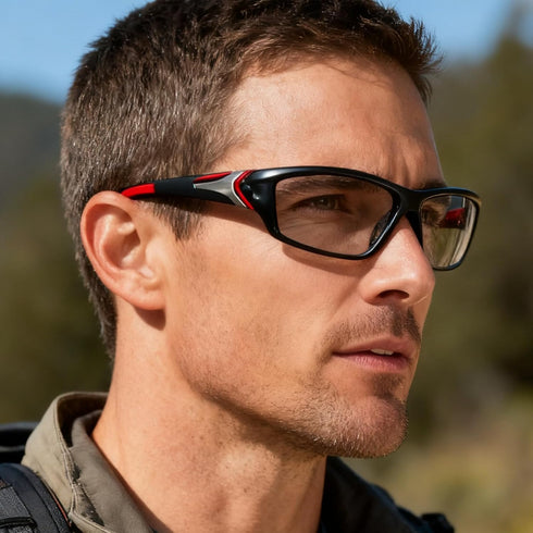 willochra with Full lens Readers Wrap Around Sport Magnifying Safety Reading Glasses photochromic Goggles