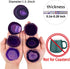 rockcloud 10 Pcs Agate Light Table Slices, Irregular Geode Stones for Home Decoration, Jewelry Making, Round, Purple