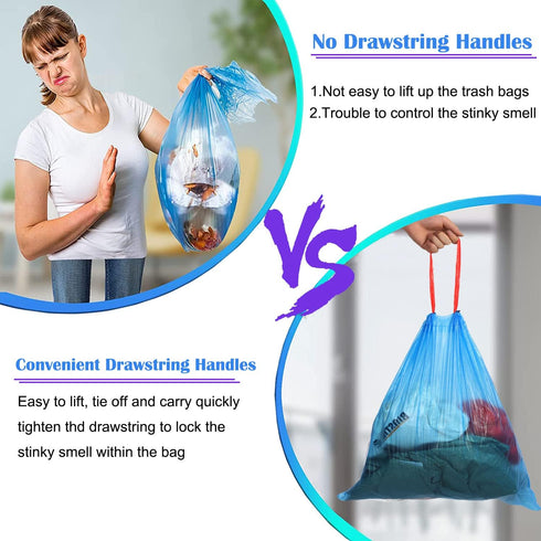 TYBONDER 4-6 4 5 Kitchen,Bathroom,Office(80 Counts) Small Trash Bags Gallon,Extra Thick & Strong Gallon Garbage Bags
