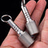 Keychain Pill Holder, Titanium Pill Case Small Organizer, Waterproof Pill Box, EDC Pill Container Metal Tube for