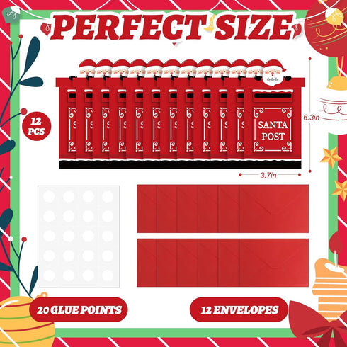 Sereliy 12 Sets Holiday Money Christmas Cards with Envelopes, Christmas Gift Card Holder for Money, Xmas Card Cash