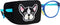 Cotton & Silk Eye Patch for Kids Glasses, Right Eye, Bulldog
