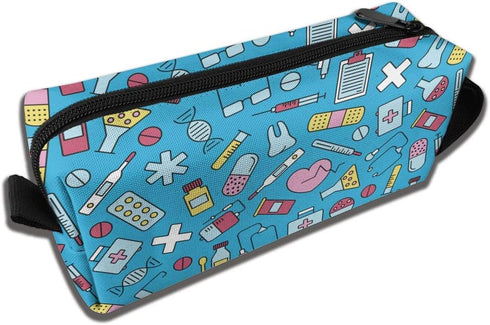 YISHOW Nurse Equipment Makeup Bag, Adorable Travel Cosmetic Toiletry Organizer Case for Women