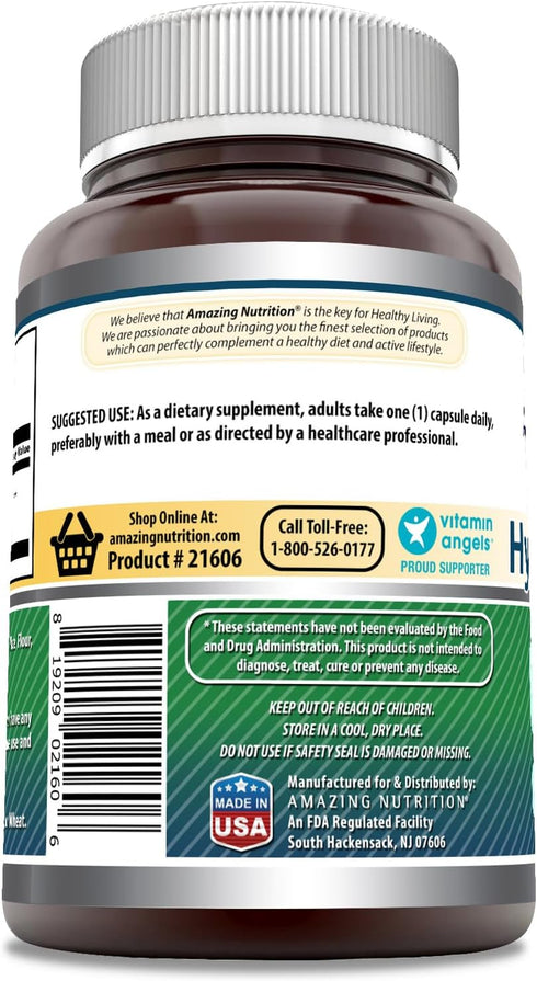 Amazing Formulas Hyaluronic Acid - 100mg, 250 Capsules, Non-GMO & Gluten Free