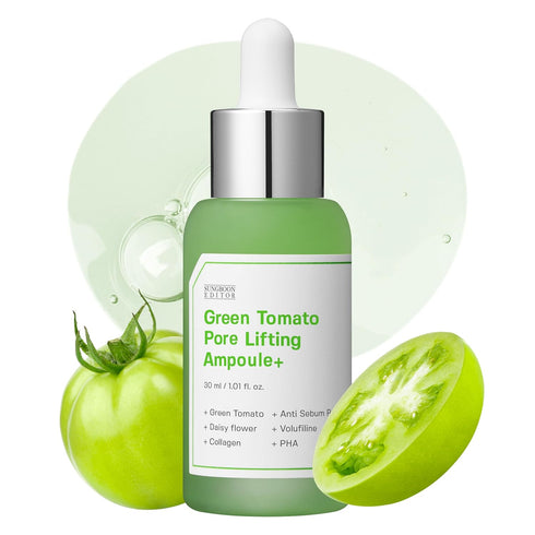 Green Tomato Pore Lifting Ampoule, 1.01 Fl Oz, Instant Pore Minimizing & Tightening Facial Serum