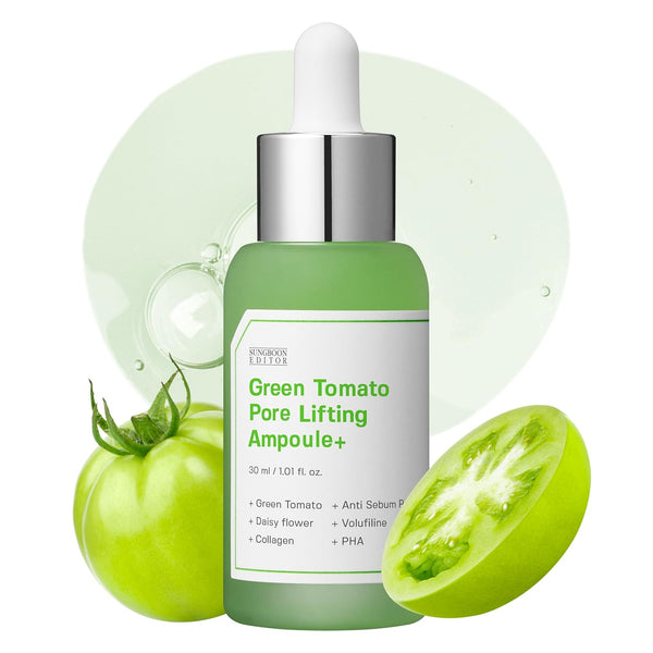 Green Tomato Pore Lifting Ampoule, 1.01 Fl Oz, Instant Pore Minimizing & Tightening Facial Serum