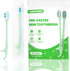 5-in-1 Travel Toothbrush Set - Prepasted Mini Toothbrushes with Toothpaste, Tongue Scrapers, Floss, Pick, Mint, 12 Pack