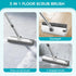 SetSail 3 1 54-in Floor Scrub Brush, in Floor Scrub Brush with Adjustable Long Handle and Scraper Heavy Duty Stiff