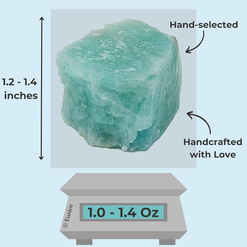 Raw Amazonite Rough Rock, Natural Stone Gemstones for Reiki Healing, Meditation, Wellness (5 pcs)