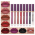 QiBest 7Pcs Matte Liquid Lipstick with 1Pcs Lip Plumper Makeup Set, Waterproof Long Lasting Lip Kit