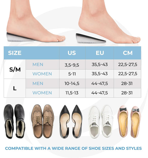 Heel Cushions for Heel Pain Relief - 2 Pack Heel Lifts for Achilles Tendonitis, Shoe Inserts for Plantar Fasciitis