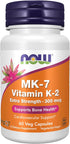 NOW Foods Supplements, Vitamin K2 (MK-7) 300 mcg, Extra Strength, Supports Bone