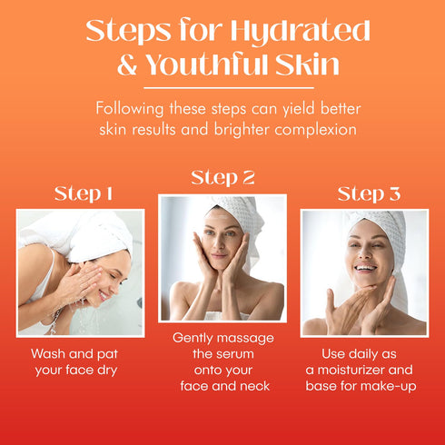 Vitamin C Brightening Facial Serum, Anti-Aging Skincare for All Skin Types, Hydrating and Nourishing, 1.69 Fl. Oz