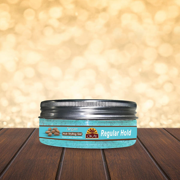 OKAY-ARGAN HAIR STYLING GEL, REGULAR HOLD, 5OZ