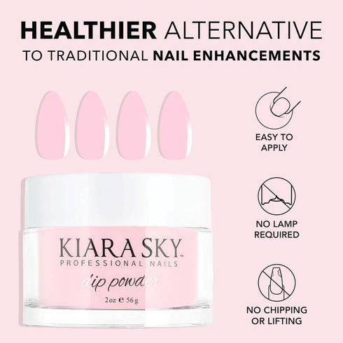 Kiara Sky Professional Nails Dipping Powder, MEDIUM PINK, 2 oz