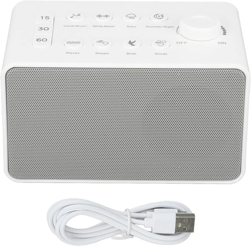 Xcello S16 White Noise Machine USB Rechargeable Portable Sound Machine with 8 Sounds