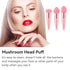 3 Pcs Makeup Foundation Sponge, Pink Beauty Blender Sponge Cosmetic Powder Puff with Handle Applicator