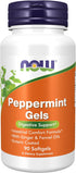 NOW Foods Peppermint Gels with Ginger & Fennel Oils, 90 Softgels, Digestive Support*