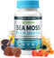 Vegan Ashwagandha Sea Moss Gummies - Black Seed Oil, Vitamin C&D for