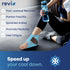 Pack REVIX Ankle Ice Wrap for Plantar Fasciitis & Foot Pain Relief, Reusable Gel Cold Compress Wrap for Feet Swelling