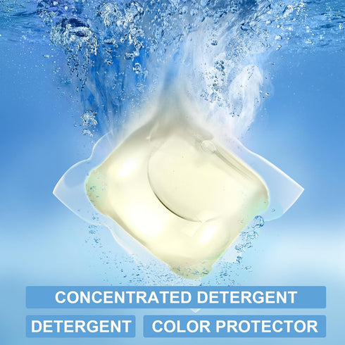 150 Count Liquid Laundry Detergent Soap Pods, Anti Sensitive, Fresh Scented, Ultra Concentrated with Container Box