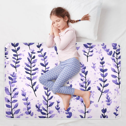 miaozhen 52" 34" Lavender Floral Extra Large Resuable Toddler Mattress Pads Soft Absorbent Baby Diaper Changing Pad