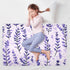 miaozhen 52" 34" Lavender Floral Extra Large Resuable Toddler Mattress Pads Soft Absorbent Baby Diaper Changing Pad
