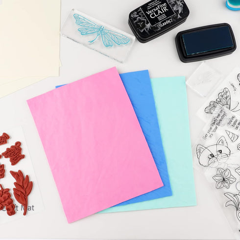 3pcs Super Absorbent Stamp Cleaner Cloth in 3 Colors for Stamp Cleaning - ShammySuede Towel