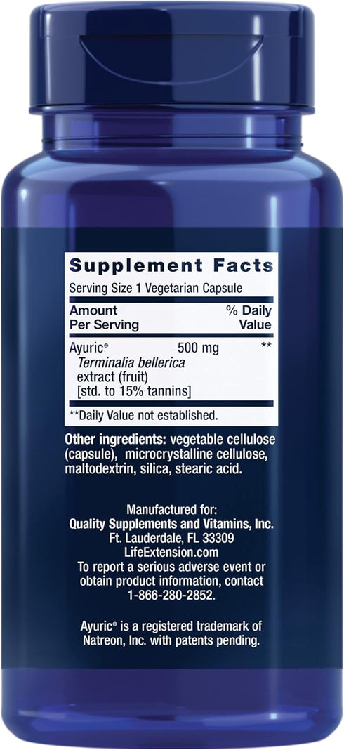 Life Extension Uric Acid Control - Promotes Healthy Uric Acid Balance, Joint Health, 60 Capsules
