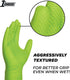 1st Choice 6 mil Nitrile Gloves, Disposable Latex Free Mechanic Gloves with Raised Diamond Texture