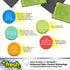 Fresh Professional Microfiber Sponge Cloths, 6-Pack with SILVADUR Odor Control Technology