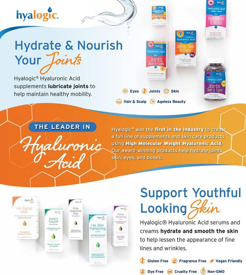 Hyalogic HylaMist Nasal Spray - Soothing & Moisturizing Dry Nose Relief with Hyaluronic Acid (2oz)