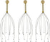 Therapeutic Hand Held Head Scratcher - Steel Wire Scalp Massager with Wooden Handle