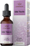 HERBAMAMA Milk Thistle Liquid Drops, Organic Milk Thistle Seed Tincture for Liver Detox, Alcohol-Free - 2 fl oz