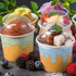 Jingmore 160 Count (6 oz) Paper Ice Cream Cups with Clear Dome Lids Disposable Dessert Cups Bulk Dessert Bowls Sundae