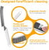 SUOXU Brushes,2pcs Household Thin Cleaning Hard Bristle Grout Scrub Brush Tool for Cleaning Tight Spaces in Home