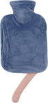 ZGMYC 1 Liter Rubber Hot Water Bottle with Soft Plush Fleece Cover, Cute Cat Water Bag Hot and Cold Therapy for Cramps