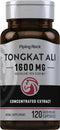 Piping Rock Tongkat Ali 1600mg | 120 Capsules, Longjack Extract for Men, Non-GMO, Gluten Free