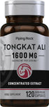 Piping Rock Tongkat Ali 1600mg | 120 Capsules, Longjack Extract for Men, Non-GMO, Gluten Free