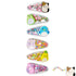 Luv Her Hair Accessories for Girls, 6pc Cute Squish Hair Clips with Favorite Character Charms, Confetti Hair Clips