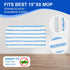 kCarpoly 4 Pack 15*8 inch Reusable Mop Replacement Pads Suitable for Flat Mops, Compatible with Hardwood Floor More