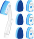 Dishwand Refills Soap Control Handle, 6 Heavy Duty Sponge Heads, Non Scratch Scrubbers Replacement for Dishwashing