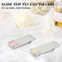 Norme 40 Pcs Small Slide Top Tin Lip Balm Tins with Lids, Rectangular Metal Containers for Lip Balm, Jewelry, Crafts,