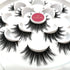 Veleasha Lashes 5D Faux Mink Lashes, Handmade Strip Lashes, 7 Pairs of Wispy Fluffy Fake Eyelashes Pack (5D14)